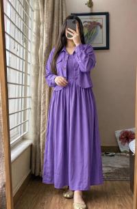 Mocha Smock Gown