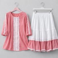 Trendy Ladies Tops and Skirt Set