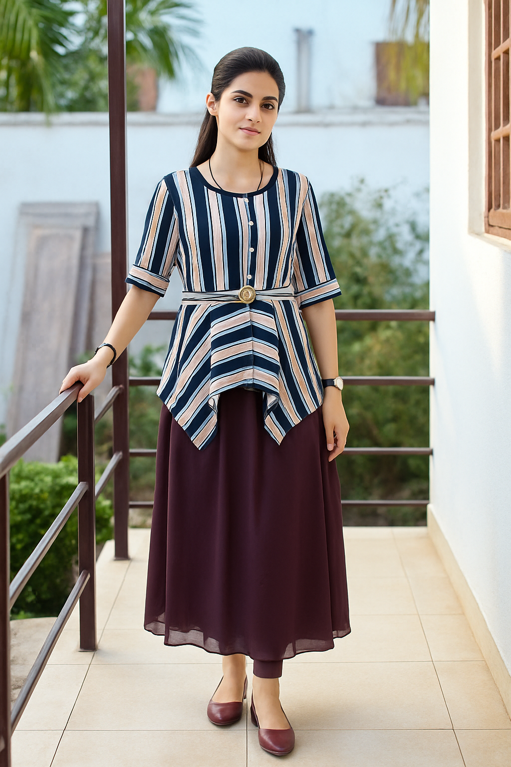 স্টাইলিশ গ্রেস – ডুয়াল টোন কটন টপস