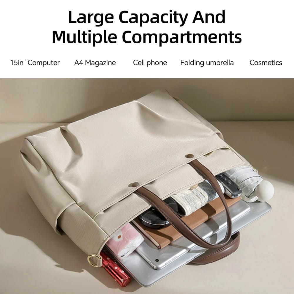Women's Single Shoulder Tote Bag Large Capacity 14 Inch & 15.6 Inch