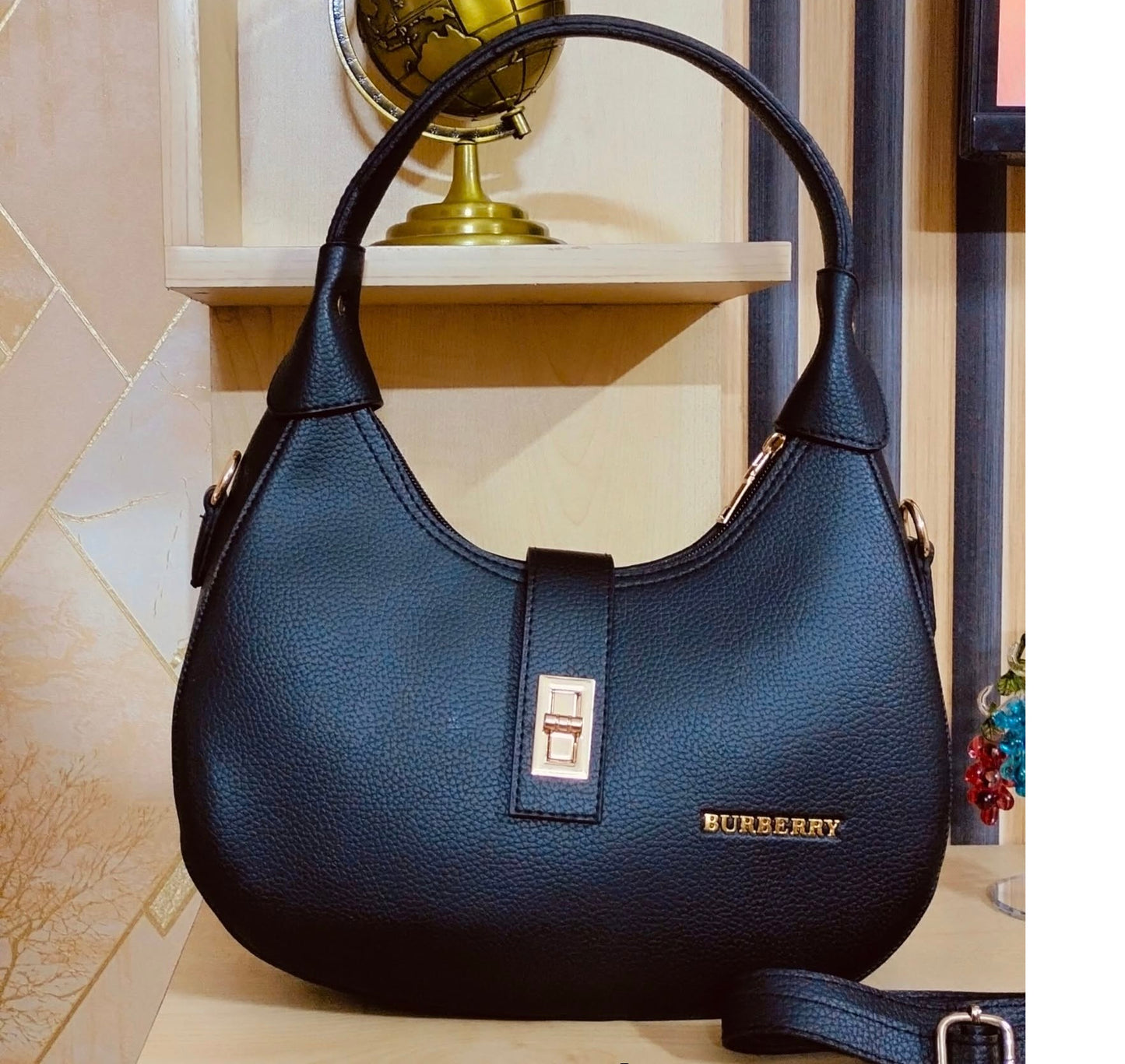 Fashion Curved Ladies Shoulder Bag Handbags