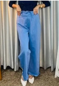 New Fashion ladies Stylish Denim Palazzo Pant For Woman. Jeans Palazzo Pant
