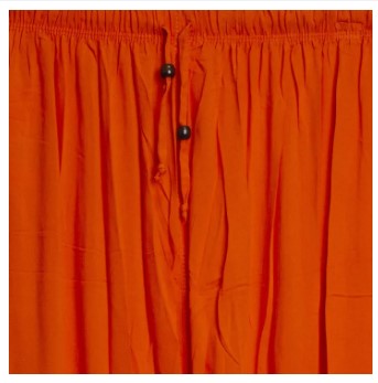 Orange Linen Palazzo For Women