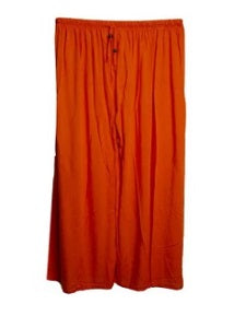 Orange Linen Palazzo For Women