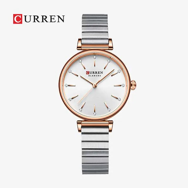 CURREN Women Cut Stainless Steel Strap Watch (Mastercopy) (P-727)
