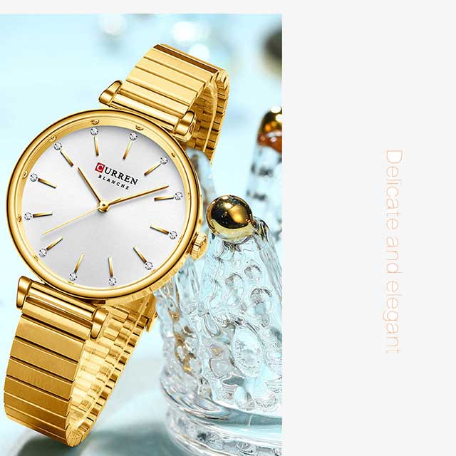 CURREN Women Cut Stainless Steel Strap Watch (Mastercopy) (P-727)