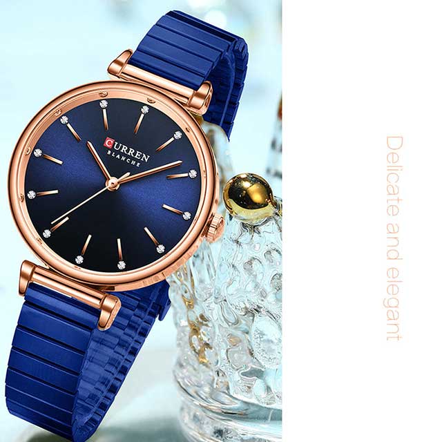 CURREN Women Cut Stainless Steel Strap Watch (Mastercopy) (P-728)
