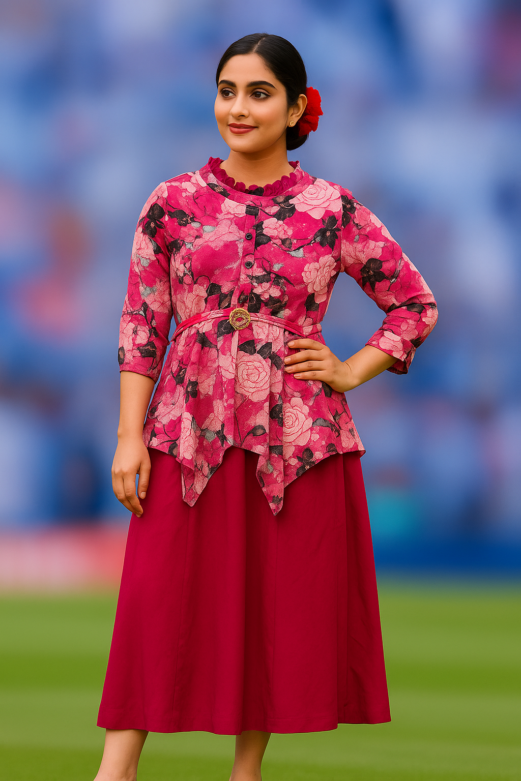 ফ্লোরাল গ্রেস কটন টপস
