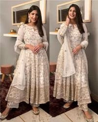 Semi Stich Anarkoli Gown