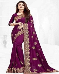 Indian Georgette Saree With Blouse Piece