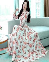 Elegant Long Gown Kurti