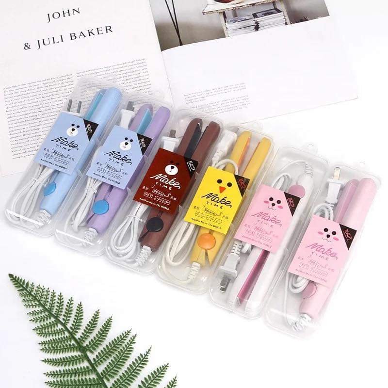 Mini Portable Iron Hair Straightener Curler Professional Hair Iron Ceramic