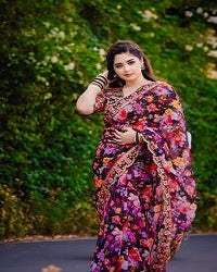 Digital Print Sharee with Blouse Piece