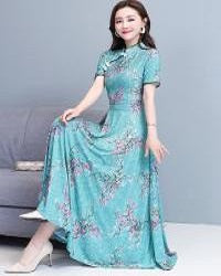 Chines Linen One Piece Kurti