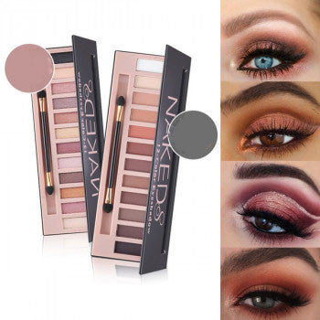 12-Color Matte Pearl Eye Shadow Plate