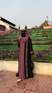 Embroidery Koti Borka (With Hijab)