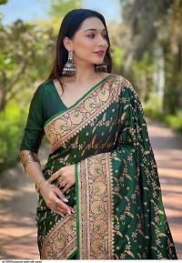 Japani Silk Skin Print Sharee with Blouse Piece