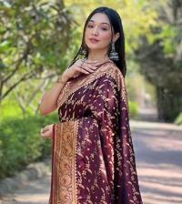 Japani Silk Skin Print Sharee with Blouse Piece