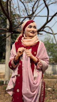 Ruby Grace Embroidered Georgette Three Piece