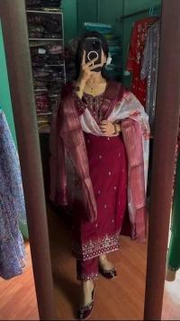 Elegant Embroidered Three Piece