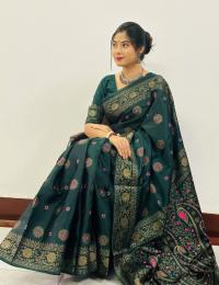 Japani Silk Skin Print Sharee with Blouse Piece