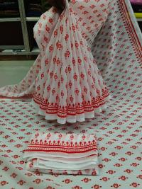Chanderi silk sharee with blause pcs