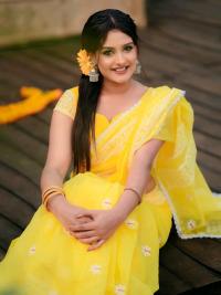 Half Silk Lace Work Saree