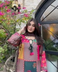 Magenta Printed Three Piece Suit