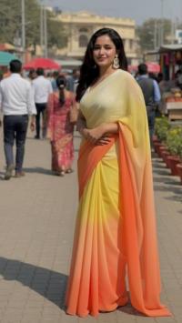 Rongdhonu Georgette sharee