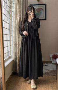 Mocha Smock Gown