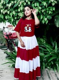 Stylish Skirt and T-Shirt Set