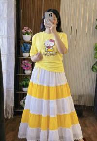 Stylish Skirt and T-Shirt Set