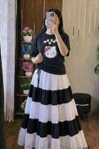 Stylish Skirt and T-Shirt Set