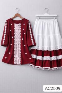 Trendy Ladies Tops and Skirt Set