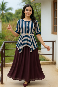 স্টাইলিশ গ্রেস – ডুয়াল টোন কটন টপস