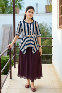 স্টাইলিশ গ্রেস – ডুয়াল টোন কটন টপস