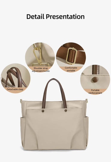 Women's Single Shoulder Tote Bag Large Capacity 14 Inch & 15.6 Inch