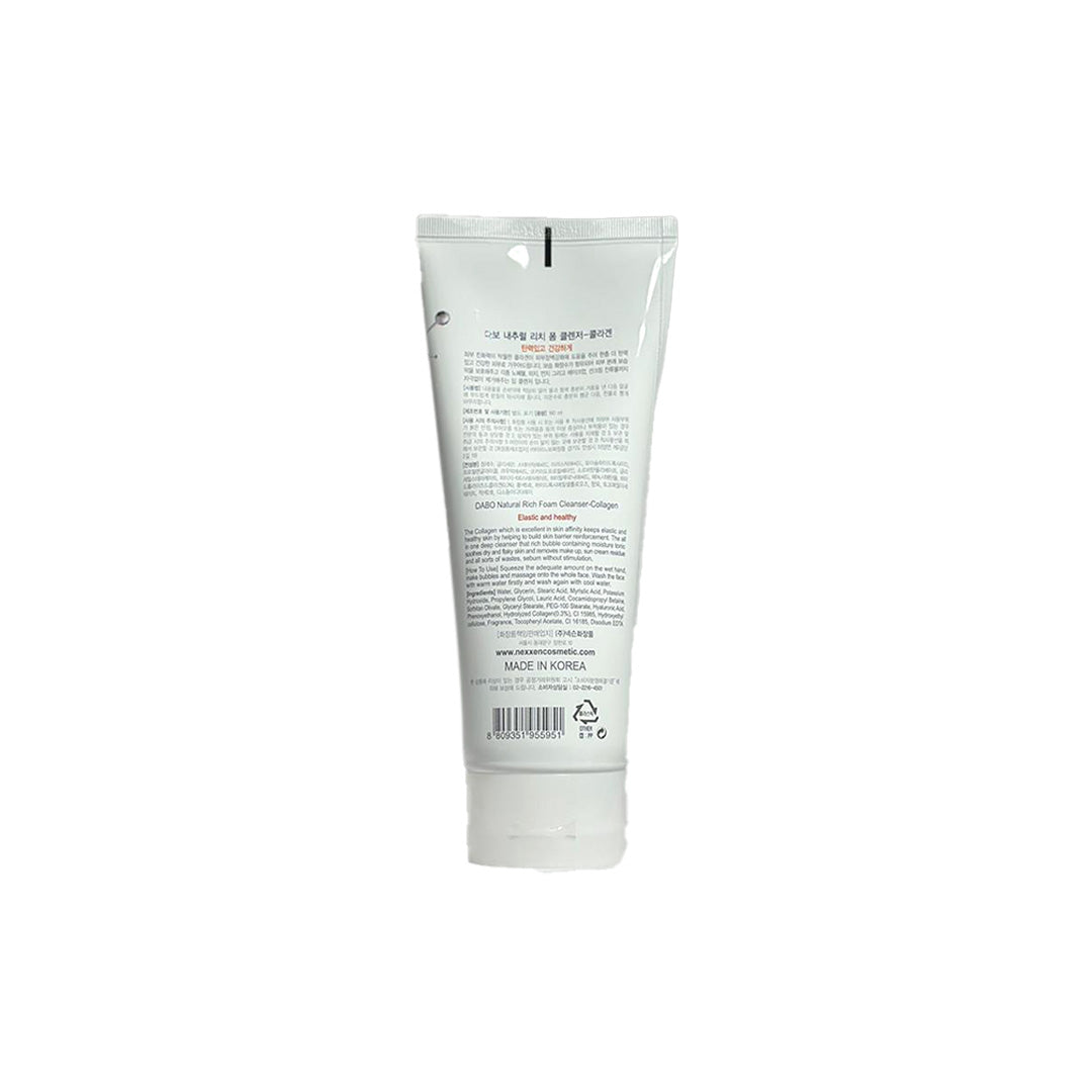 Dabo Natural Rich Foam Cleanser Collagen 180 ml