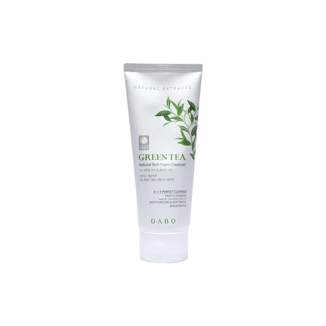 Dabo Natural Rich Foam Cleanser Green Tea 180 ml
