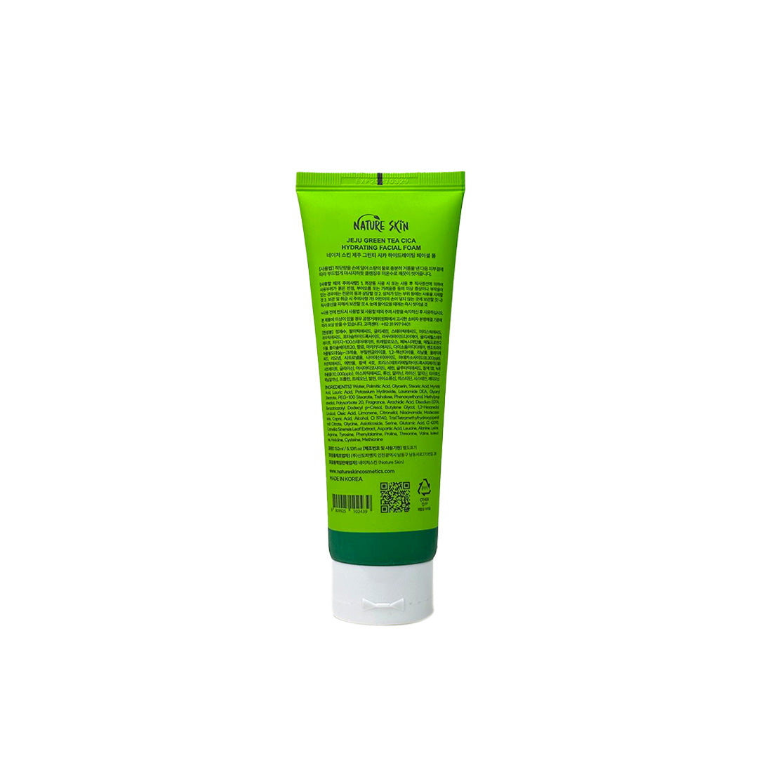 Nature Skin Jeju Green Tea CICA Hydrating Facial Foam 152 mL