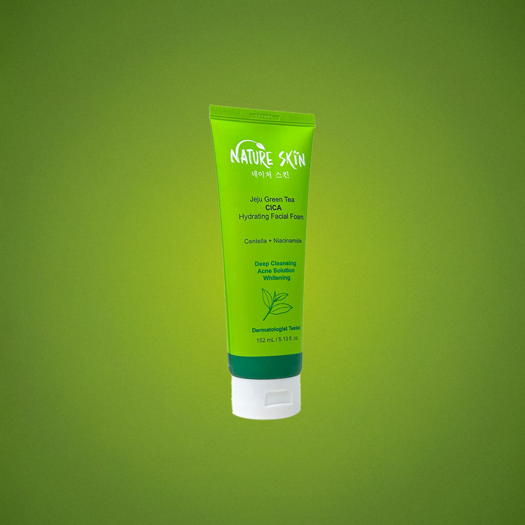 Nature Skin Jeju Green Tea CICA Hydrating Facial Foam 152 mL