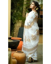 Afsan Print Sharee with Blouse Piece