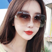 Cut Edge Cross -Border Diamond Net Red Girl Sunglasses