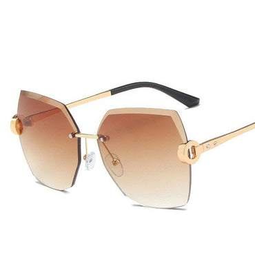 Cut Edge Cross -Border Diamond Net Red Girl Sunglasses