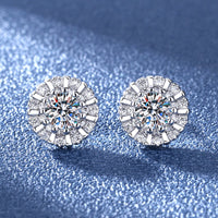 925 sterling Silver Plated New Style Diamond Cut Earrings