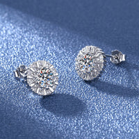 925 sterling Silver Plated New Style Diamond Cut Earrings