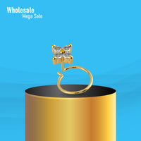 Diamond Cut Four Stone Stylist Nose Pin