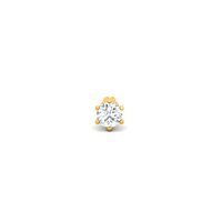 Diamond Cut One & Four Stone Nose Pin