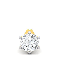 Diamond Cut One Stone Nose Pin -12cn