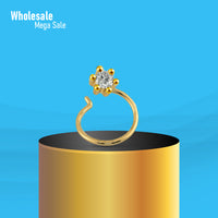 Diamond Cut One Stone Stylist Nose Pin